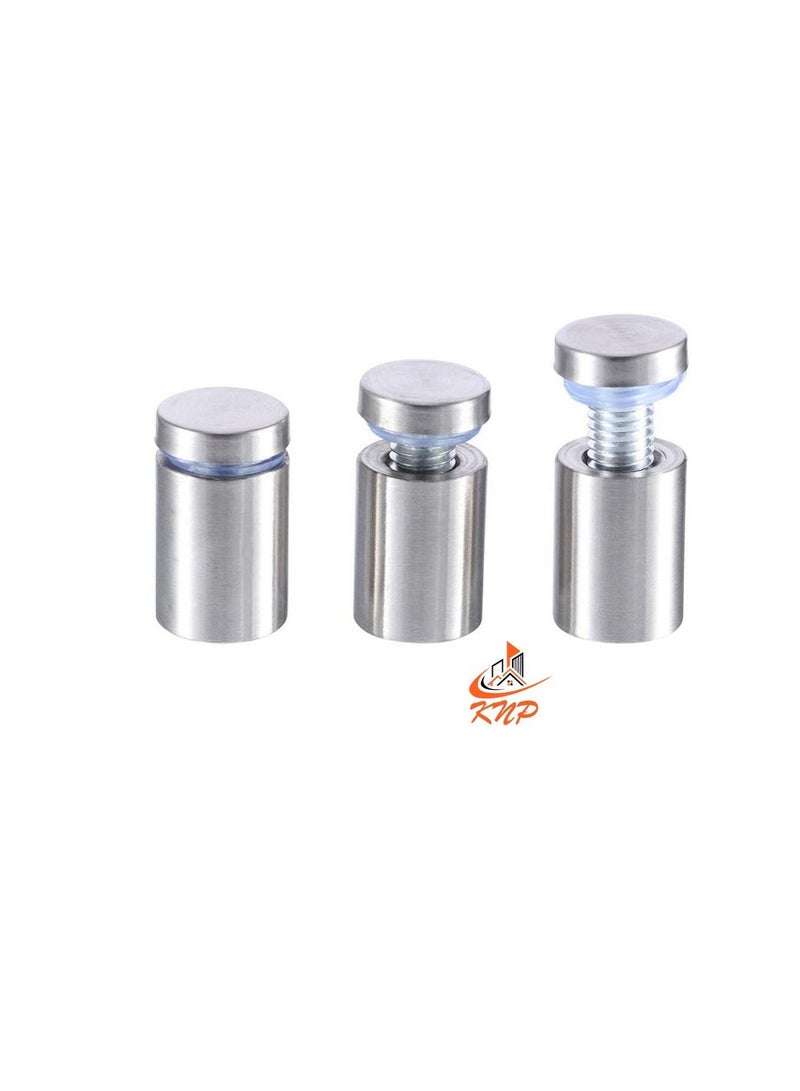 KNP Solid Glass Holding Sandoff Screw Matt Finish (1" X 1-1/2") - 2pcs  - Image 1