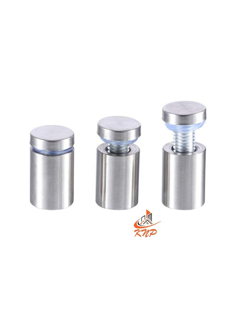 KNP Solid Glass Holding Sandoff Screw Matt Finish (1" X 1-1/2") - 2pcs  - Image 2