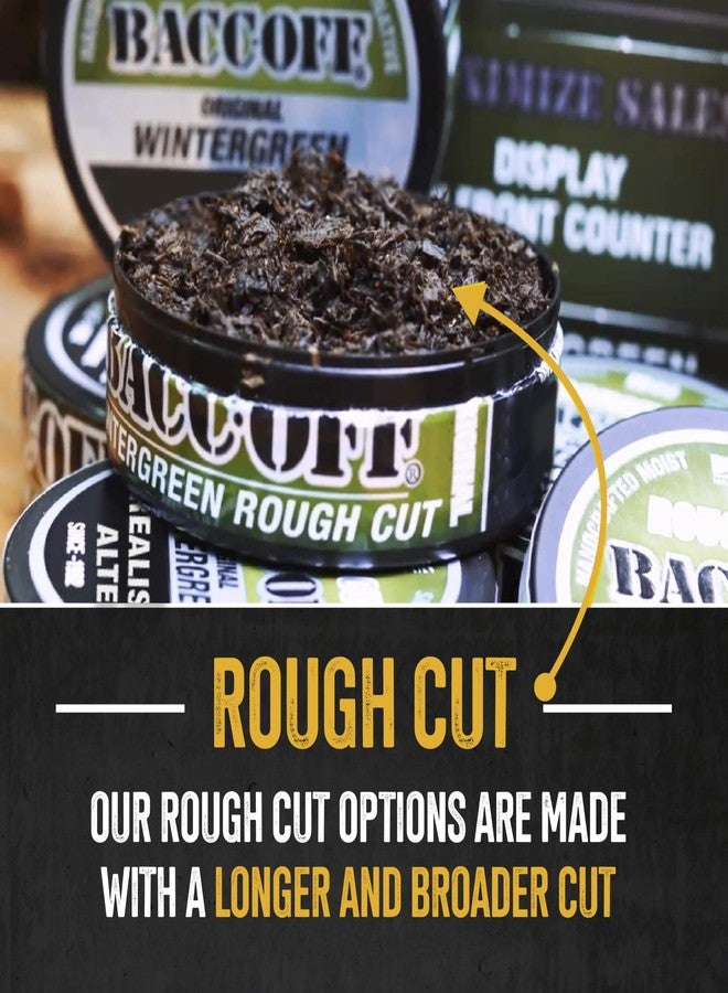 BACC OFF 10 Cans, BaccOff Wintergreen Rough Cut, Mild and Refreshing Wintergreen Flavor - Image 3