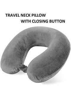 Generic U-Shaped Travel Neck Pillow – Soft Microfiber Cushion for Neck Support – Ideal for Travel, Car, Plane, Train & Bus – Unisex Design  - Image 1