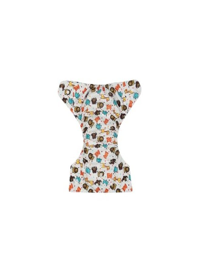 Laee cute "Eco-Friendly Baby Cloth Diapers with Absorbent Inserts - Soft, Washable & Adjustable (skyblue+green+white) - Image 4