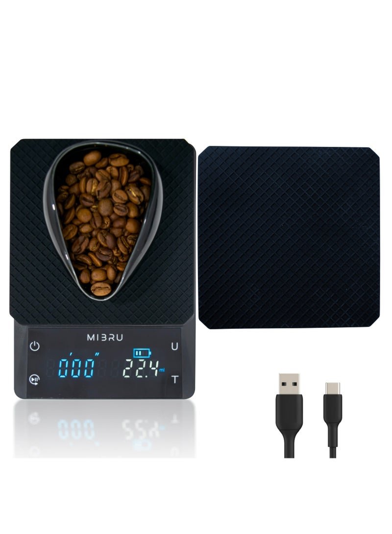 ميبرو ميزان قهوة رقمي يعمل بالبطاريات و قابل للشحن مقاوم للماء - Image 1