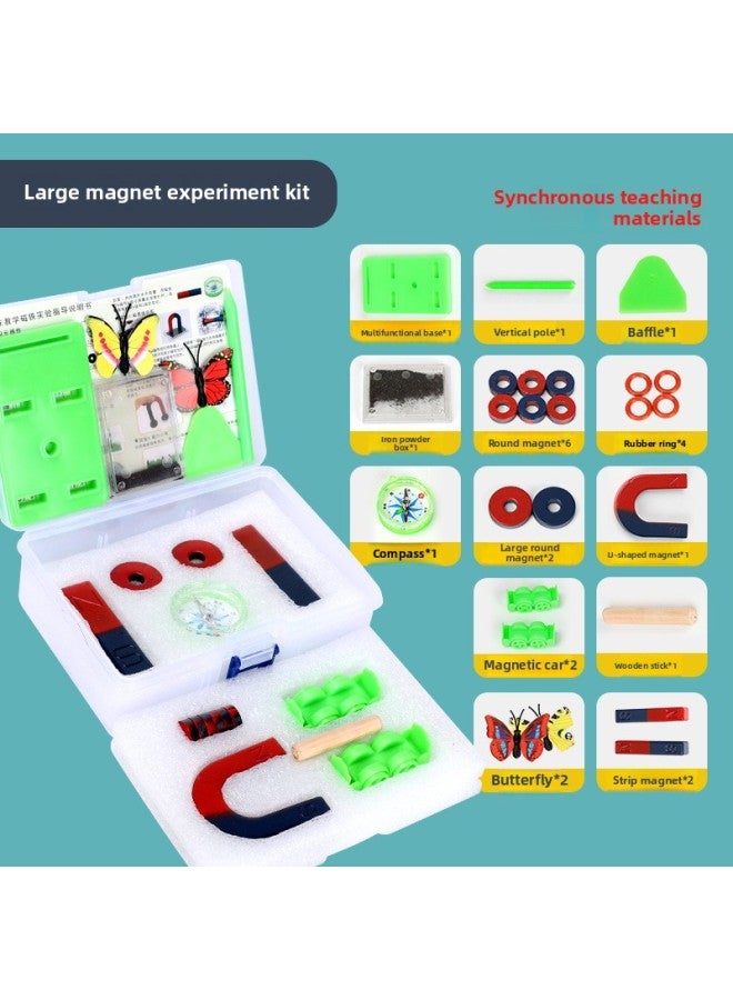 Magnet Box Primary School Grade 2 Volume 2 Science Experiment Magnet Teaching Aids Full Suit-Color:[Large Version] Magnet Suit  - Image 1