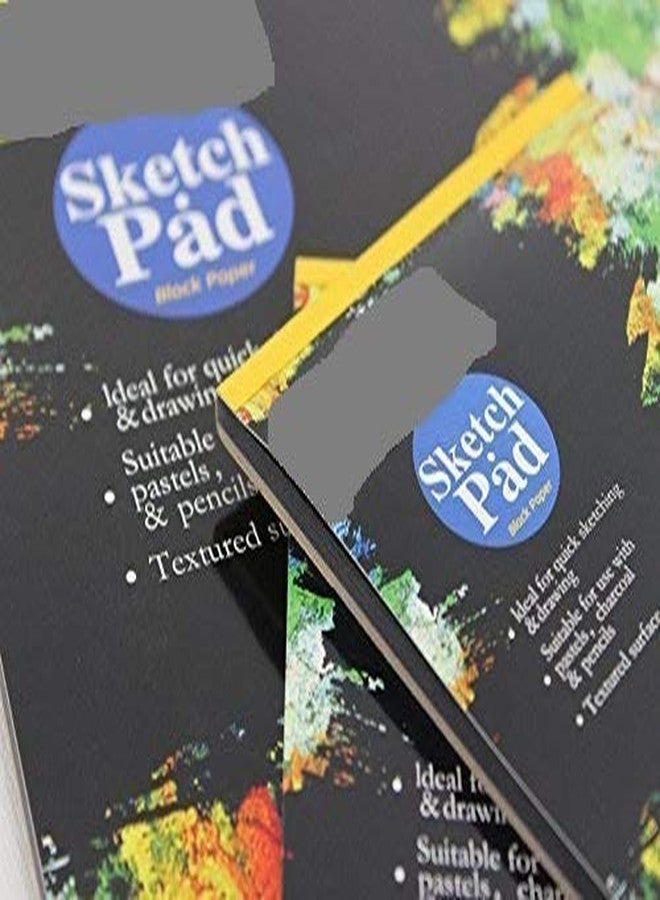 كروم دفتر رسم فني بغلاف مقوى من الكروم، ورق أسود. مقاس A4. ٢٥ صفحة. ١٤٠ غرام/متر مربع - Image 5