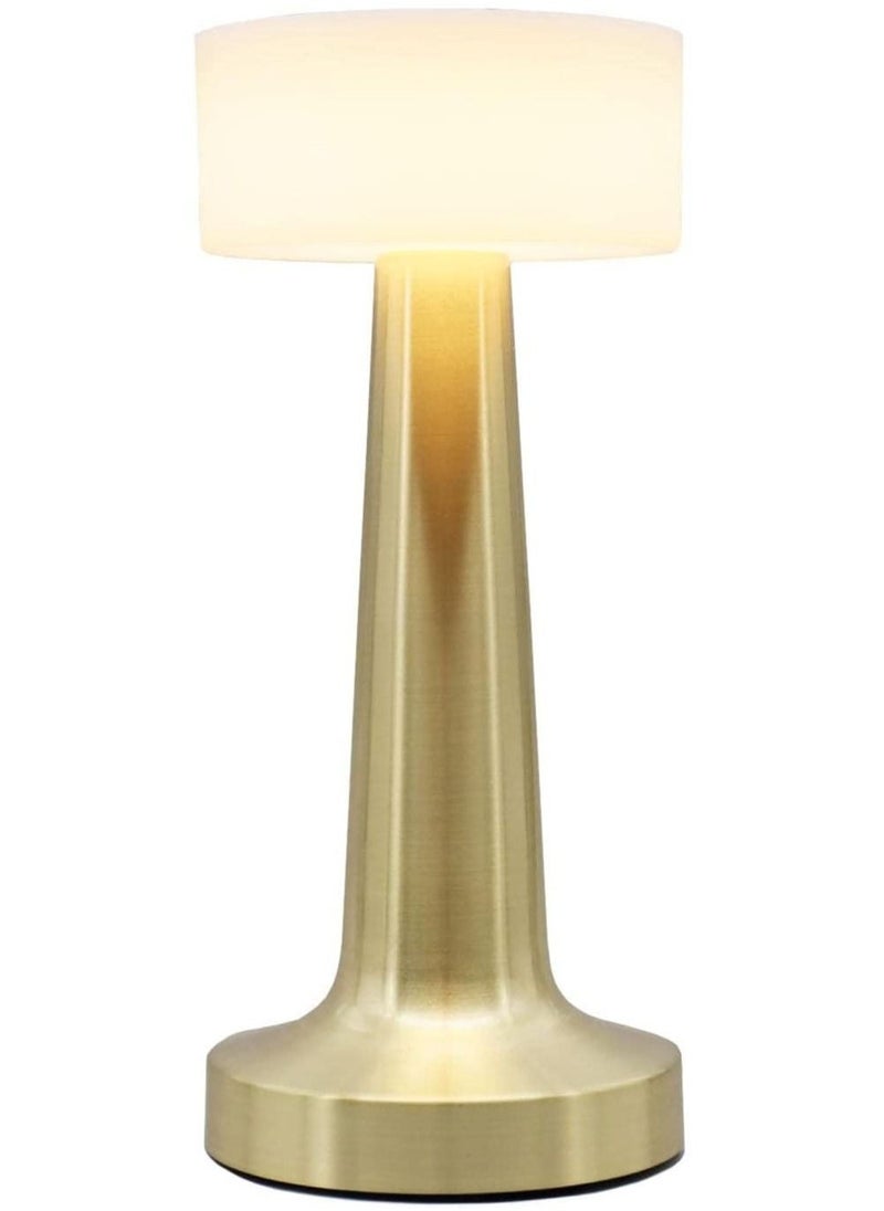 Portable Cordless Bar Table Lamps,3W LED Bulb 3000K Warm Color,Rechargeable and Dimmable Reading Light of Touch Sensor,for Bedside Tables,Coffee Tables,Hotels and Restaurants - Image 1