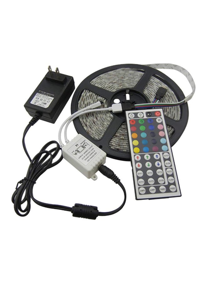 Generic - 5m LED Strip Lights 3528 Water Resistant Rgb With Remote Control And Power Adapter - Image 1