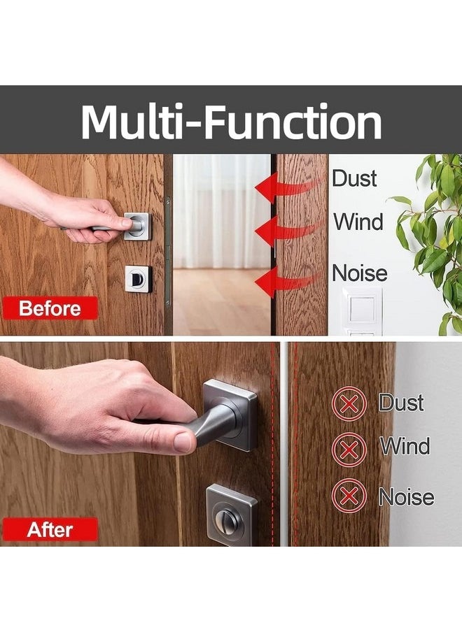 Beauenty 236”/6M D-shape Rubber Door Sealing Strip Upvc Window Weather Stripping for 2.5-6mm Gap,Self Adhesive Pvc Soundproofing Front Door Frame Insulation Seal Draft Excluder,Noise Wind Blocker,Brown  - Image 2