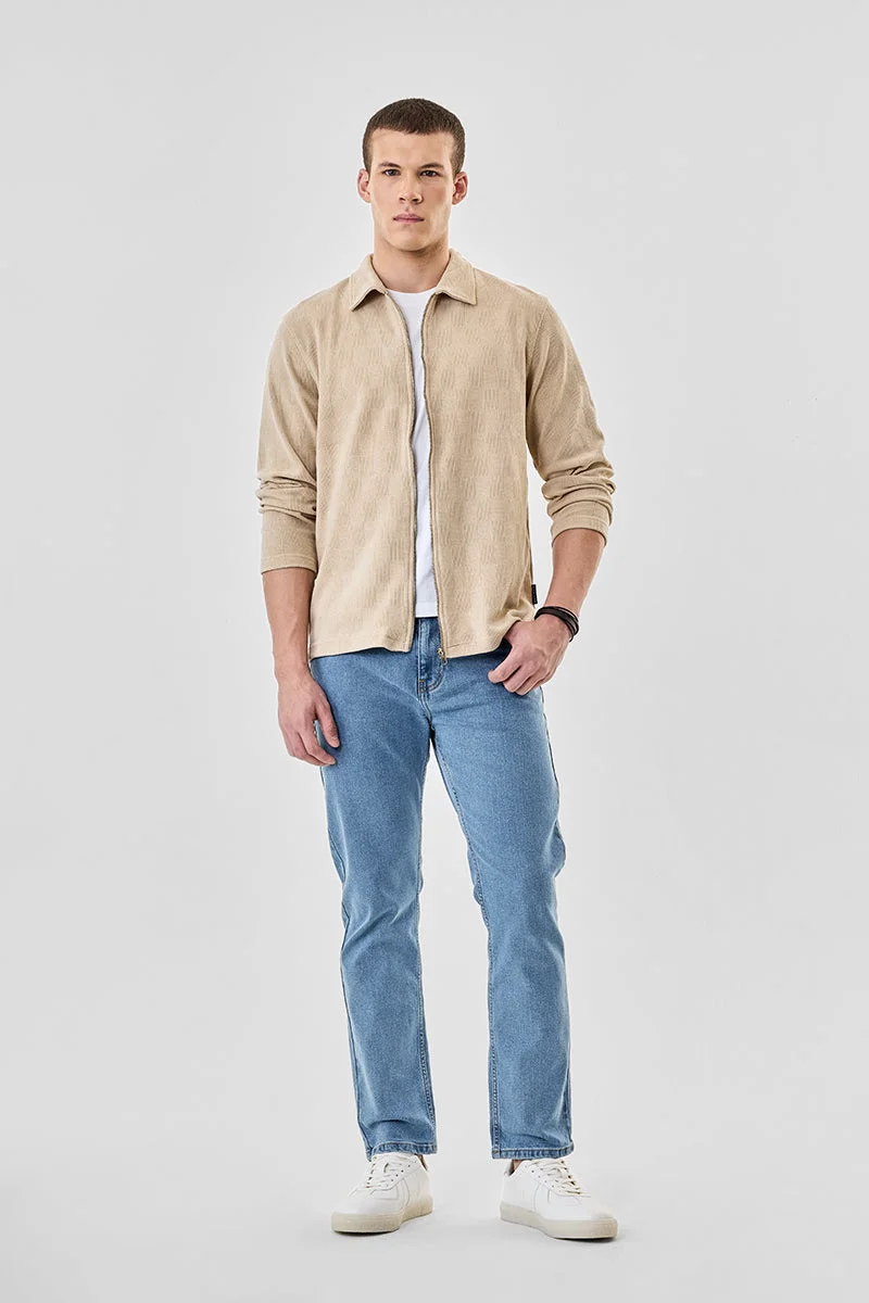 سنيتش جاكيت بسحاب بقصة عادية