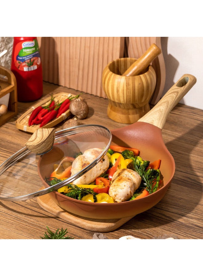 Amercook Clay Non-stick Frying Pan, Uncoated, For Eggs, Pancakes, Steak, Suitable For Induction And Gas Stoves - Image 2
