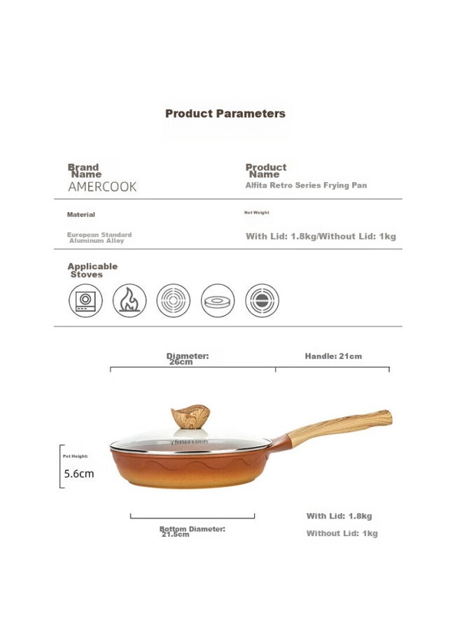 Amercook Clay Non-stick Frying Pan, Uncoated, For Eggs, Pancakes, Steak, Suitable For Induction And Gas Stoves - Image 4