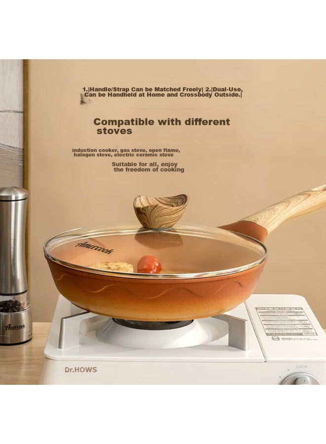 Amercook Clay Non-stick Frying Pan, Uncoated, For Eggs, Pancakes, Steak, Suitable For Induction And Gas Stoves - Image 1