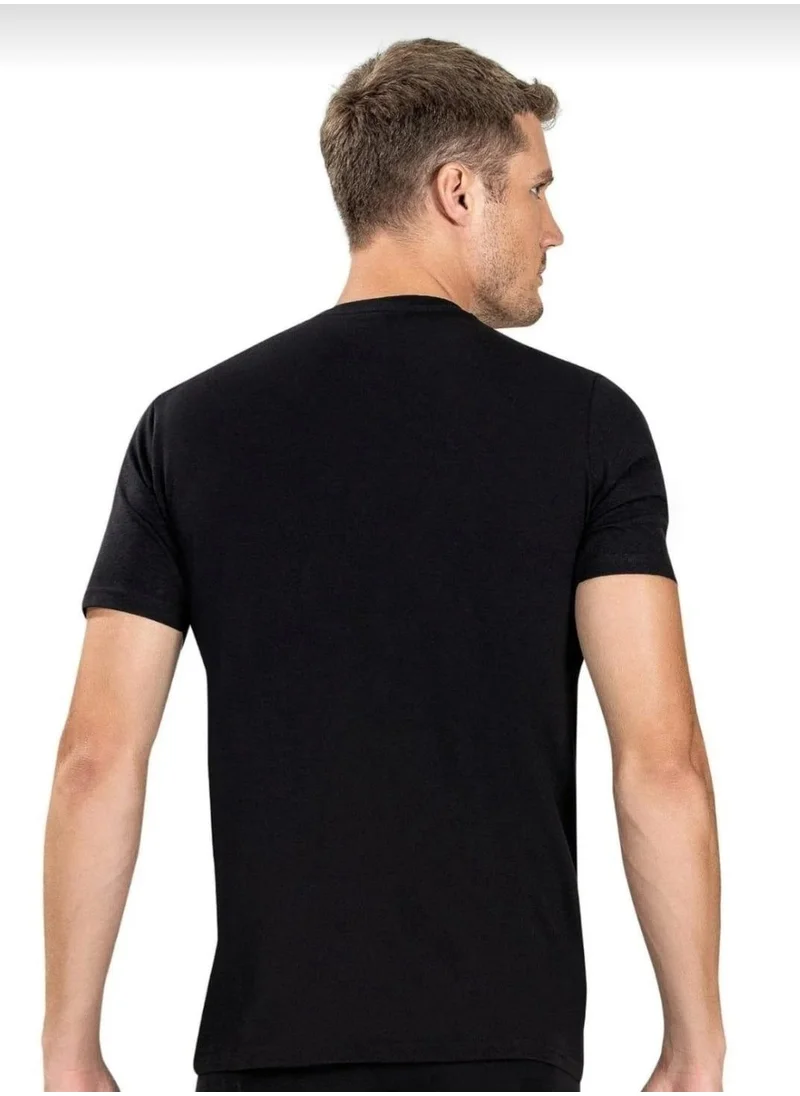 Jiber 111 Men's Zero Collar Half Sleeve Undershirt 3 Pieces