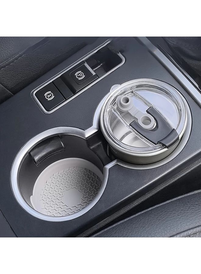 Green Car Cup Holder Set Of 4 Anti Slip Beverage Bracket Ergonomic Grip Easy To Clean - Image 4