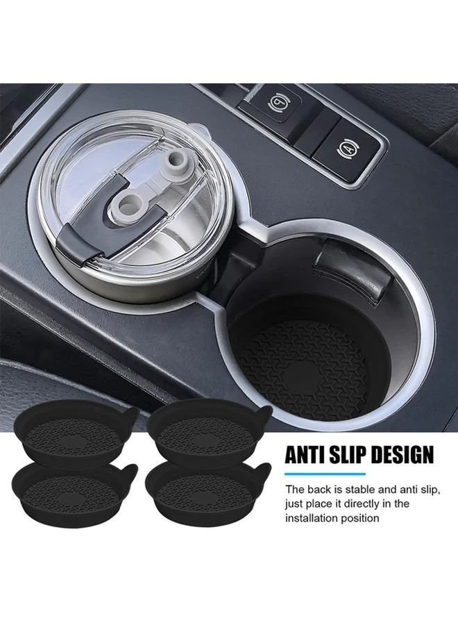 Green Car Cup Holder Set Of 4 Anti Slip Beverage Bracket Ergonomic Grip Easy To Clean - Image 5