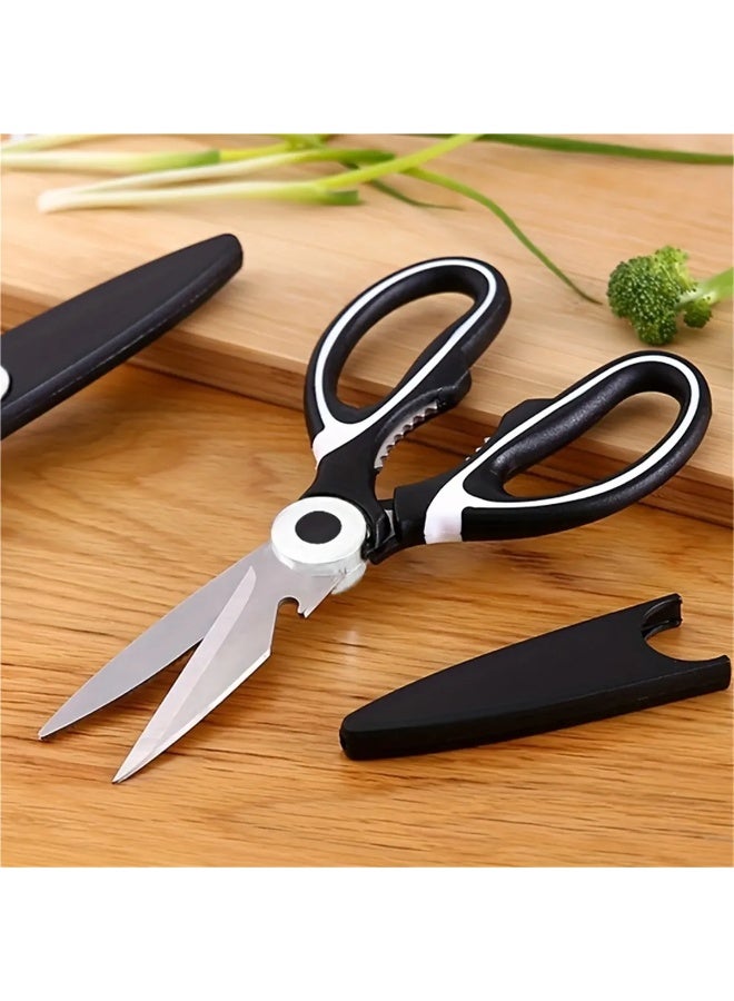 Multifunctional Kitchen Scissors Heavy Duty Stainless Steel Poultry Shears for Lamb Chicken Fish Bread Vegetable Household Cutting Tools - Image 4