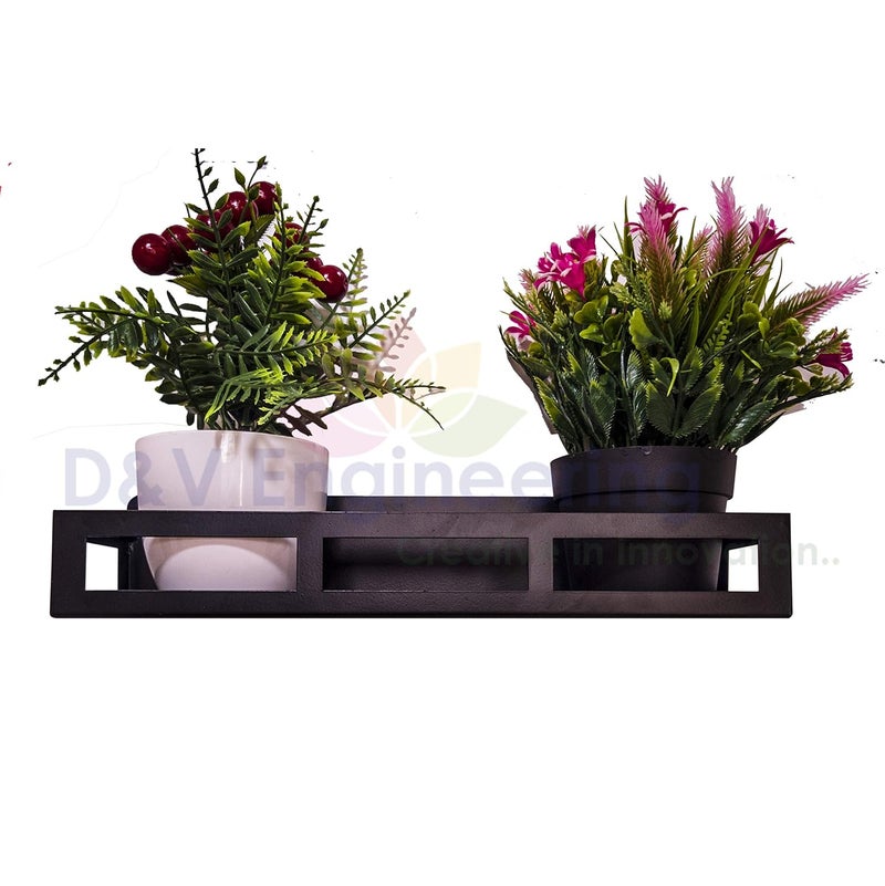 D&V ENGINEERING - Creative in innovation DV ENGINEERING Creative in innovation Sturdy Metal Powder Coated Wall Mounted KitchenBathroom Shelf Organizer Storage Holder Rack Black  - Image 5