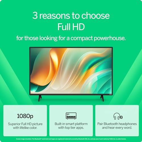 VIZIO 40-inch Full HD 1080p Smart TV with DTS Virtual: X, Alexa Compatibility, Google Cast Built-in, Bluetooth Headphone Capable, (VFD40M-08 New) - Image 3