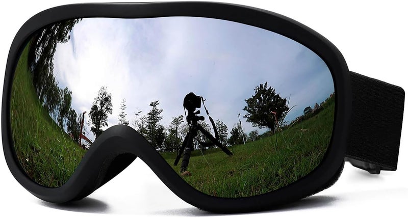 AVV Store OTG Ski Goggles for Men Women With Anti-Fog Dual Layer lens, UV400 Snow Goggle for Snowboarding Snowmobiling Skating - Image 1