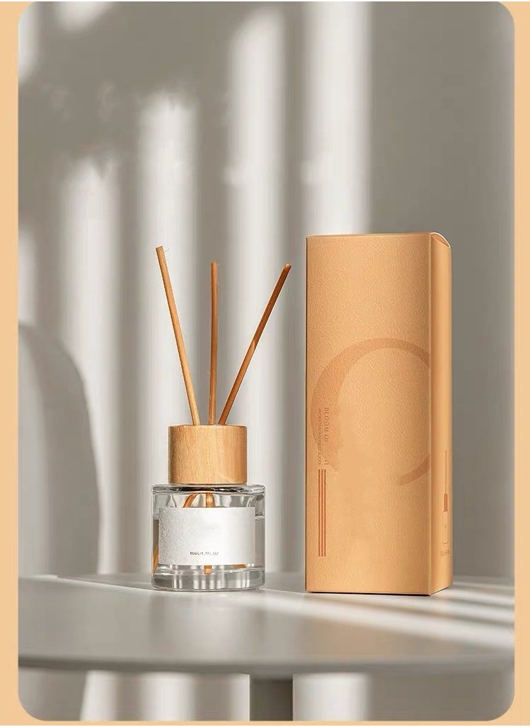 KLNAMAEAAN Home Decoration No Fire Aromatherapy Reed Diffuser Set Zen Tea 50ml  - Image 1