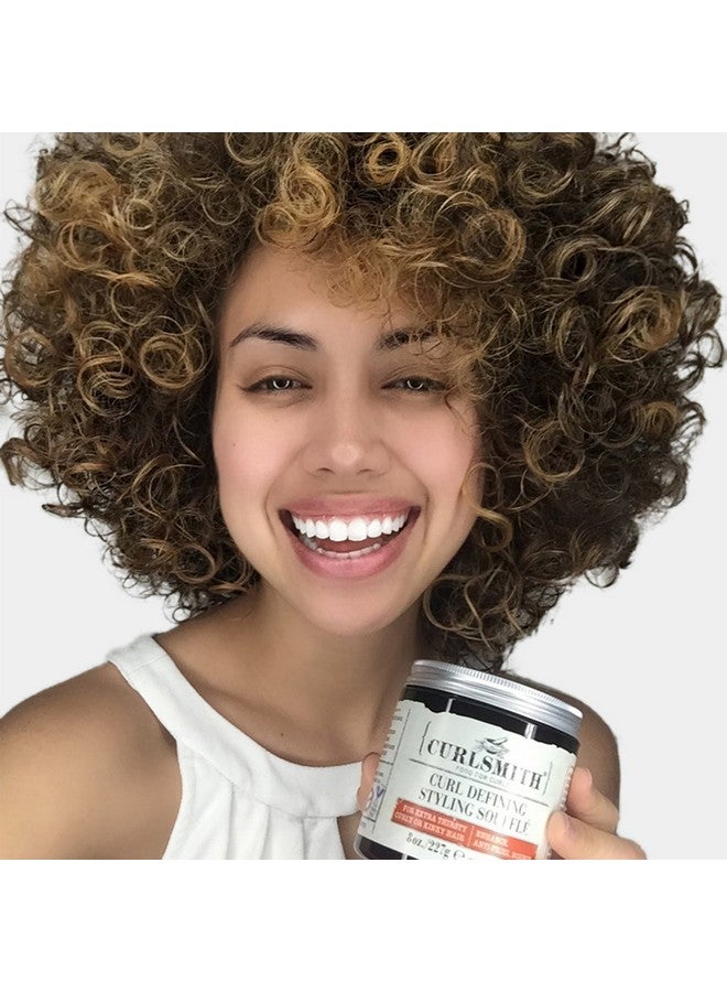 CURLSMITH Curl Defining Styling Soufflé Vegan Medium Hold Styling Gel For Wavy Curly And Coily Hair (8Oz) - Image 5