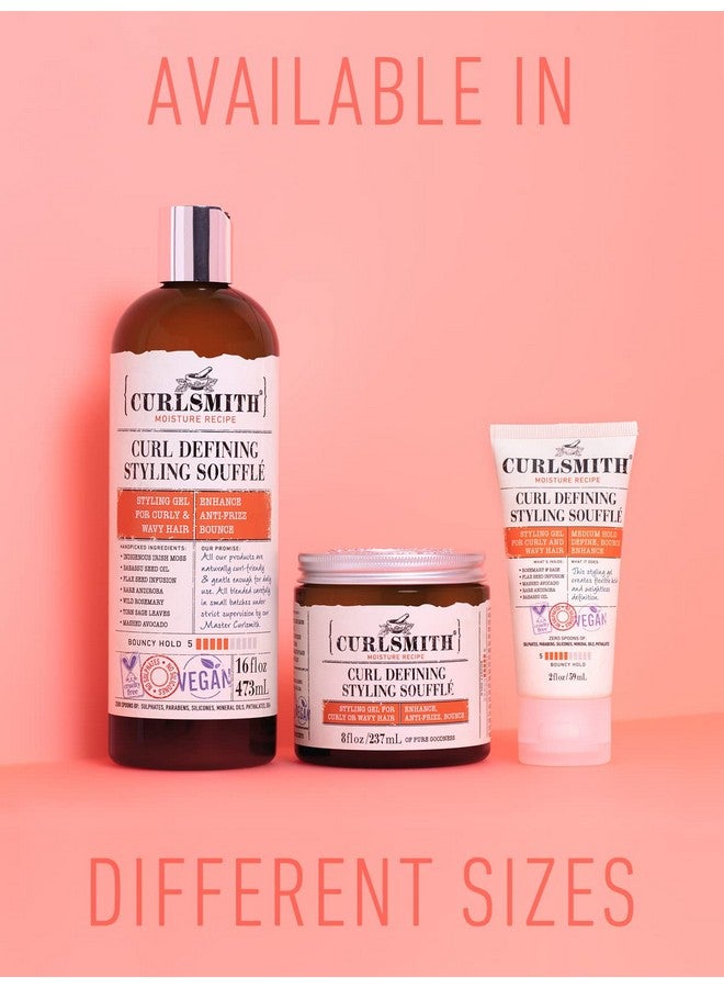 CURLSMITH Curl Defining Styling Soufflé Vegan Medium Hold Styling Gel For Wavy Curly And Coily Hair (8Oz) - Image 4