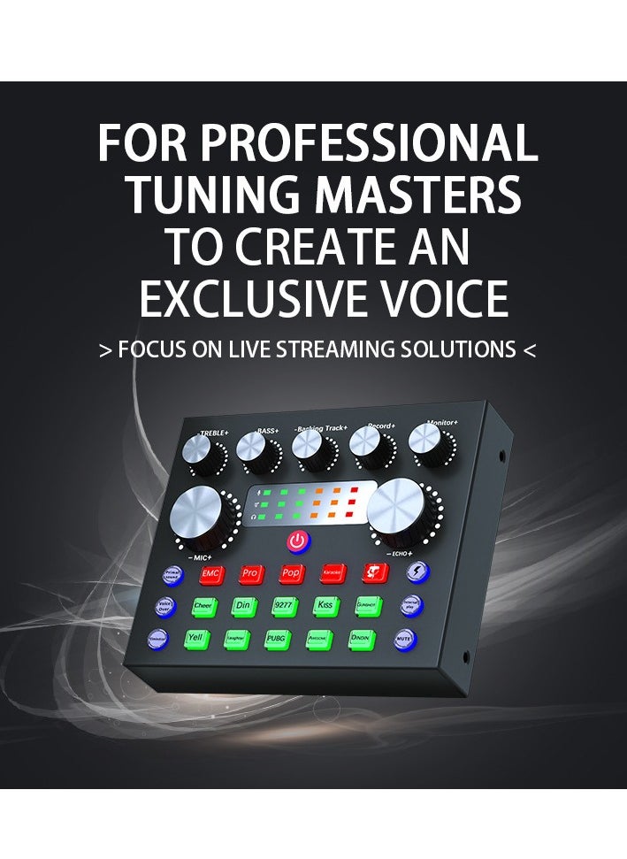 M MIAOYAN Hot-Selling Live Streaming Sound Card For Cross-Border — Compatible With BM800 Boom Arm Set, Complete Sound Card Kit For Live Streaming.  - Image 4