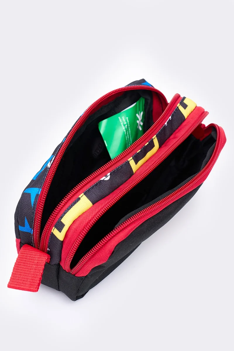 UNITED COLORS OF BENETTON Multi-compartment Pencil Case Two-compartment Pencil Case Black 13174