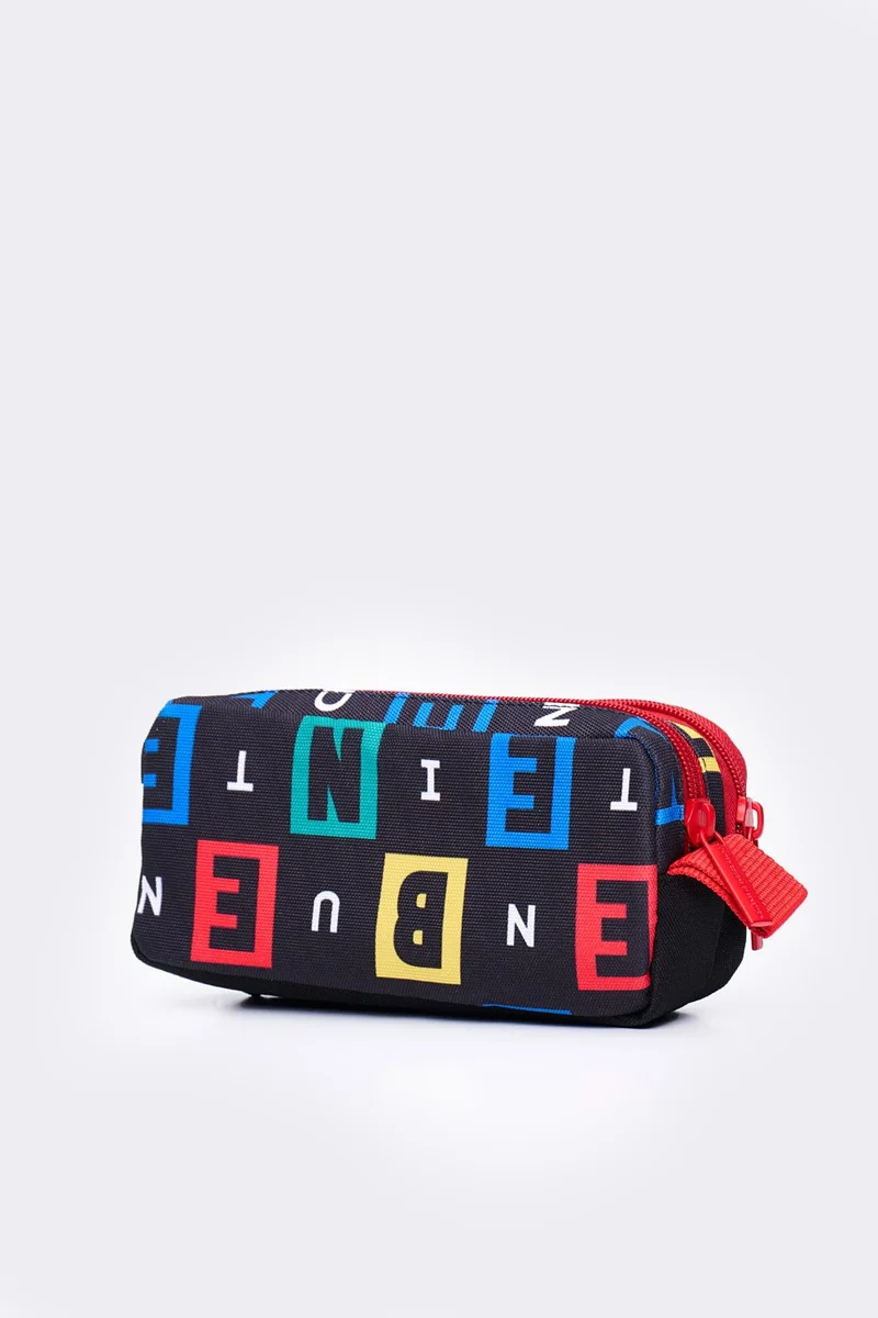 UNITED COLORS OF BENETTON Multi-compartment Pencil Case Two-compartment Pencil Case Black 13174
