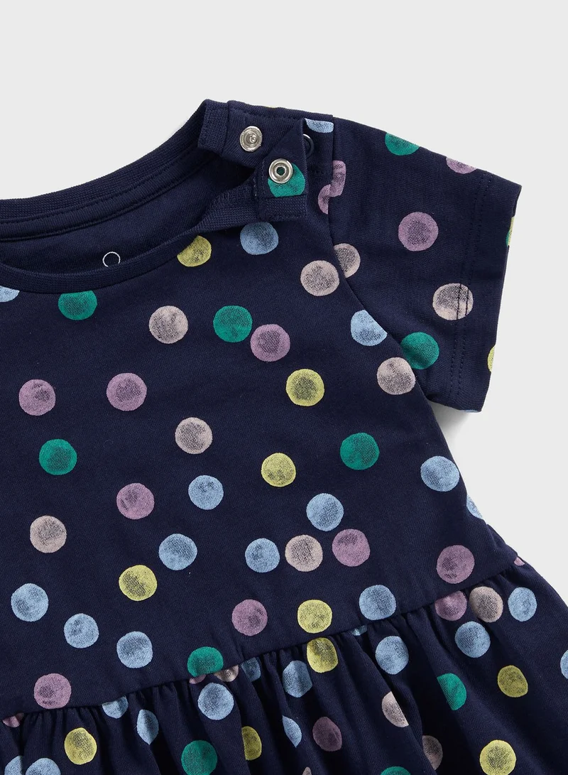 mothercare Spot Print Jersey Dress