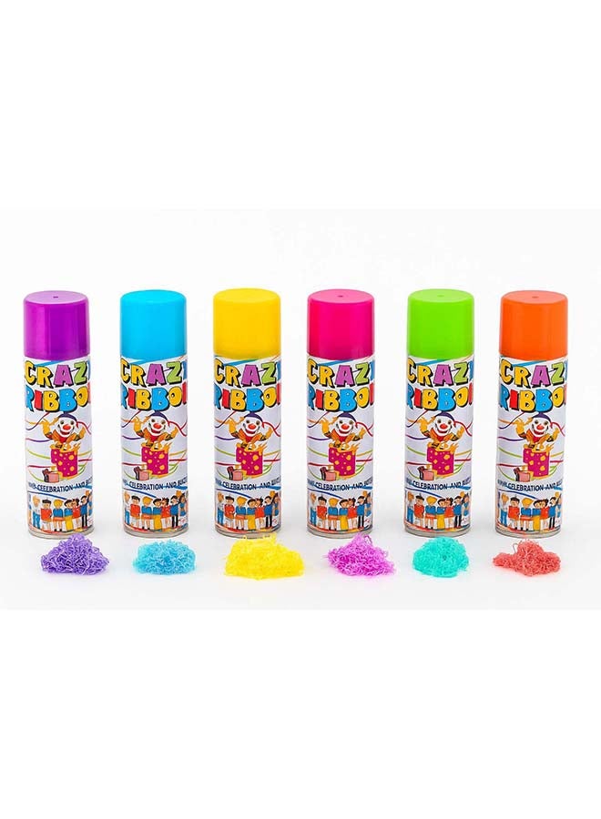 1 x Crazy Ribbon Party Streamer Spray – 1pc Assorted Color Fun String in a Can (3 oz) - Image 2