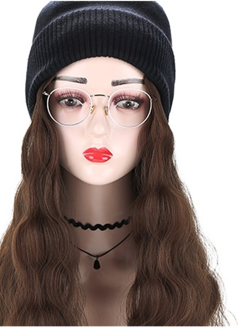 Wig hat one-piece woolen hat with wig cosplay wig costumes dress up wig  - Image 2