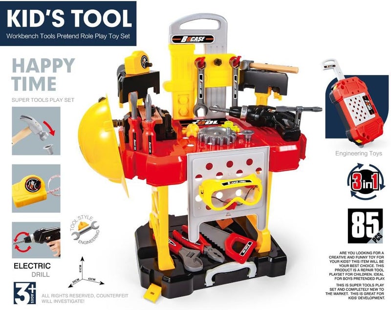 Mini Panda Electric Multi-Functional Tool Bench for Kids 3+ - Image 2