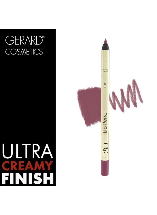 Gerard Cosmetics Lip Pencil (Luna), Ultra Pigmented Matte Pink Lip Liner, Long Lasting, Hydrating Creamy Formula, Cruelty Free  - Image 3