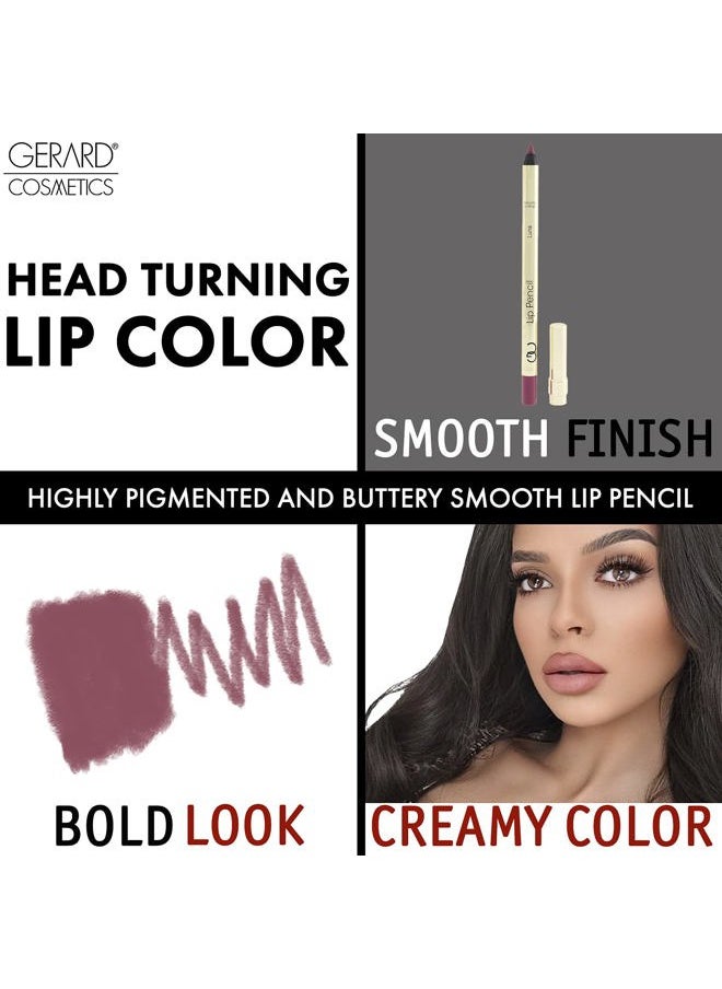 Gerard Cosmetics Lip Pencil (Luna), Ultra Pigmented Matte Pink Lip Liner, Long Lasting, Hydrating Creamy Formula, Cruelty Free  - Image 5