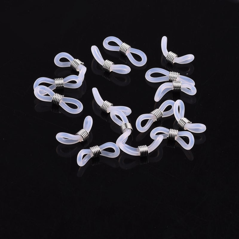 Generic Glasses buckle non-slip Gold and Silver Spring silicone ring 20*4.5mm glasses chain accessories wholesale DIY jewelry accessories Stainless steel spring + silicone custom 
