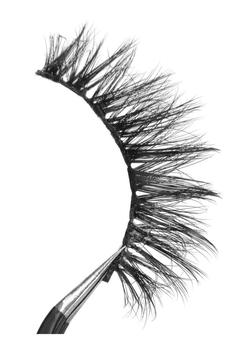 MAGEFY رموش نصفية مع شريط شفاف رموش زوايا طبيعية مظهر 3D رموش صناعية رقيقة ناعمة عيون قطة رموش متموجة مجموعة (10 أزواج) - Image 5