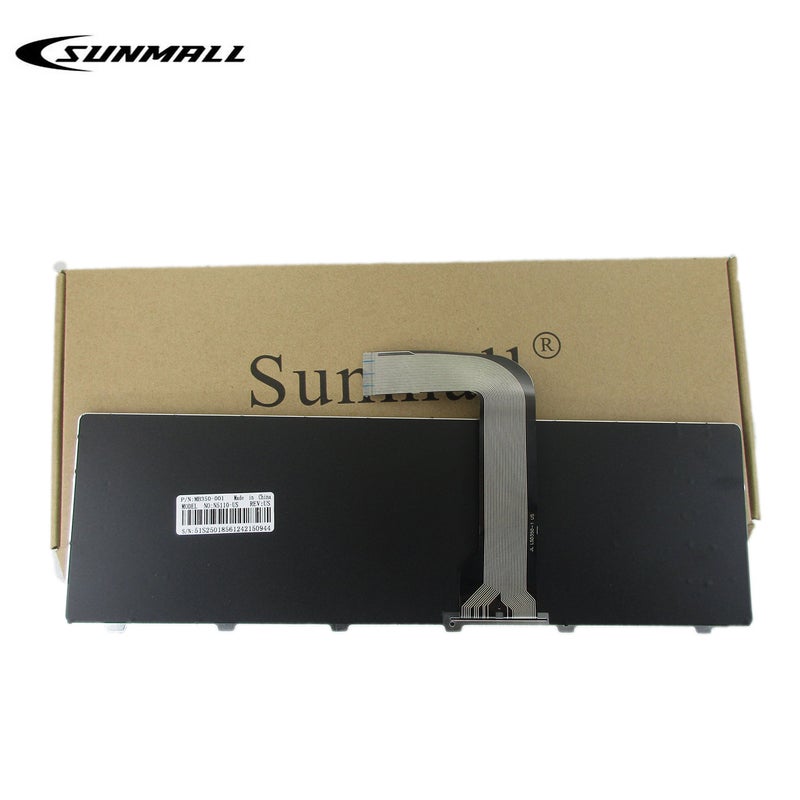 SUNMALL N5110 Keyboard Compatible with DELL Inspiron, Replacement Laptop Keyboard with Frame Compatible with DELL Inspiron 15R N5110 M501Z M511R Ins15RD-2528 2728 2428 - Image 3