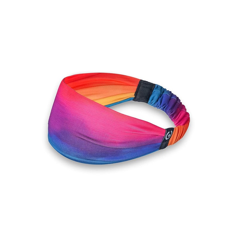 Coreteq Printed Multifunction Sports Sweatband Headband Microfiber Men and Women (Rainbow) - Image 3