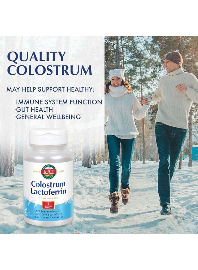 KAL Colostrum Lactoferrin, 20% Immunoglobulins | Lactoferrin & Beta Glucan | Healthy Immune Support | 30 Serv | 60 Caps - Image 4