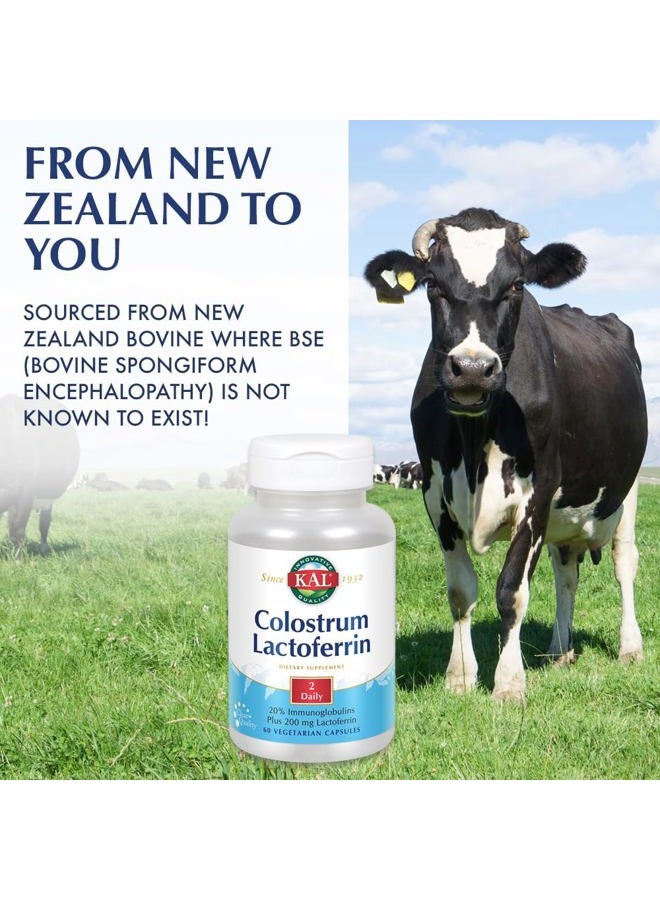 KAL Colostrum Lactoferrin, 20% Immunoglobulins | Lactoferrin & Beta Glucan | Healthy Immune Support | 30 Serv | 60 Caps - Image 5