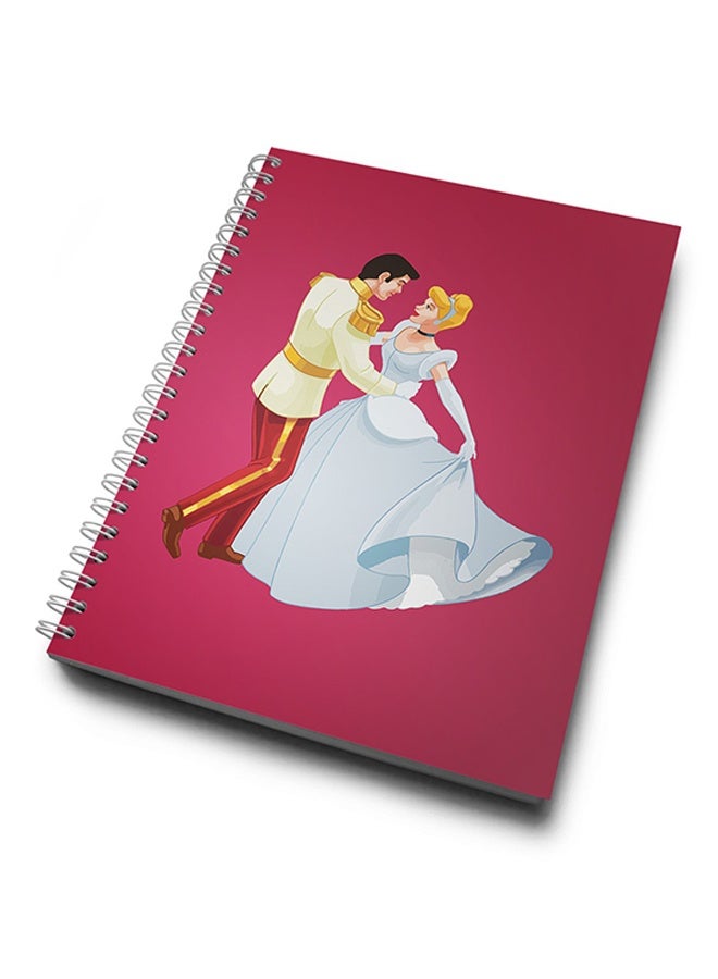 LOUD UNIVERSE دفتر ملاحظات حلزوني غلاف صلب للأزواج سندريلا والأمير - Image 1