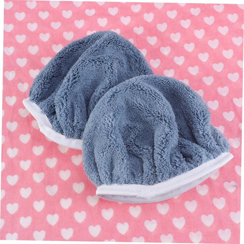 Healifty 5 PCS Coral Fleece Car Polishing Waxing Bonnet Pads 9-10 inch Soft Grip Applicators for Car Detailing and Buffing - Image 5