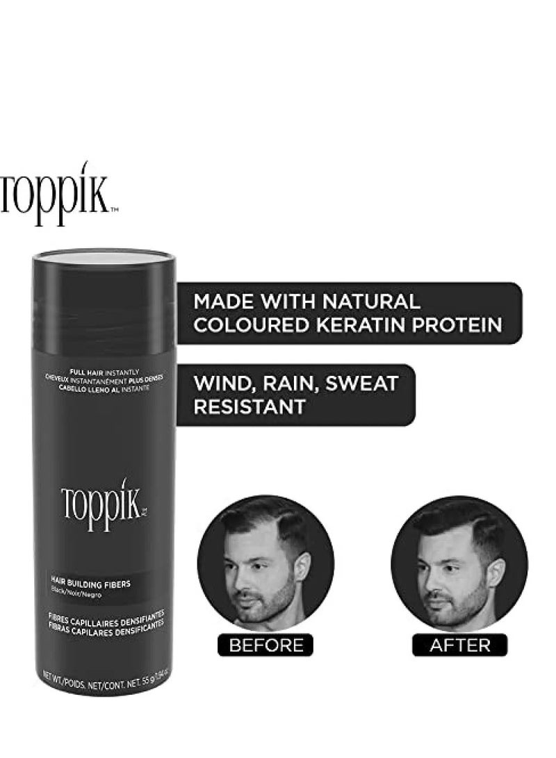 Toppik Hair Building Fibers Black 27.5G  (May vary package) - Image 2