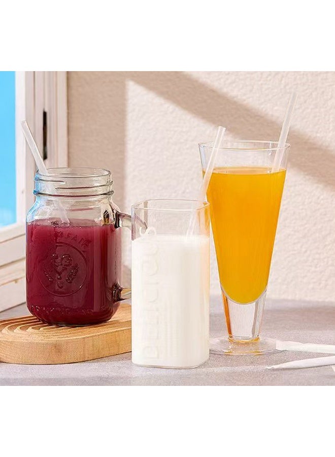 100pcs Clear Disposable Plastic Straws, Drinking Straws For Coffee Juice And Cold Drinks (19cm Long X 0.6 cm Diameter) - Image 5