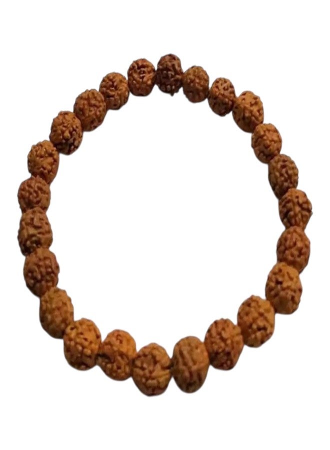 Agatesvibe سوار رودراكشا أصلي من أغيتسفايب، 7 موخي، سوار رودراكشا طبيعي معتمد للرجال والنساء، سوار روحي يومي قابل للتمدد، عبوة من قطعة واحدة - Image 5