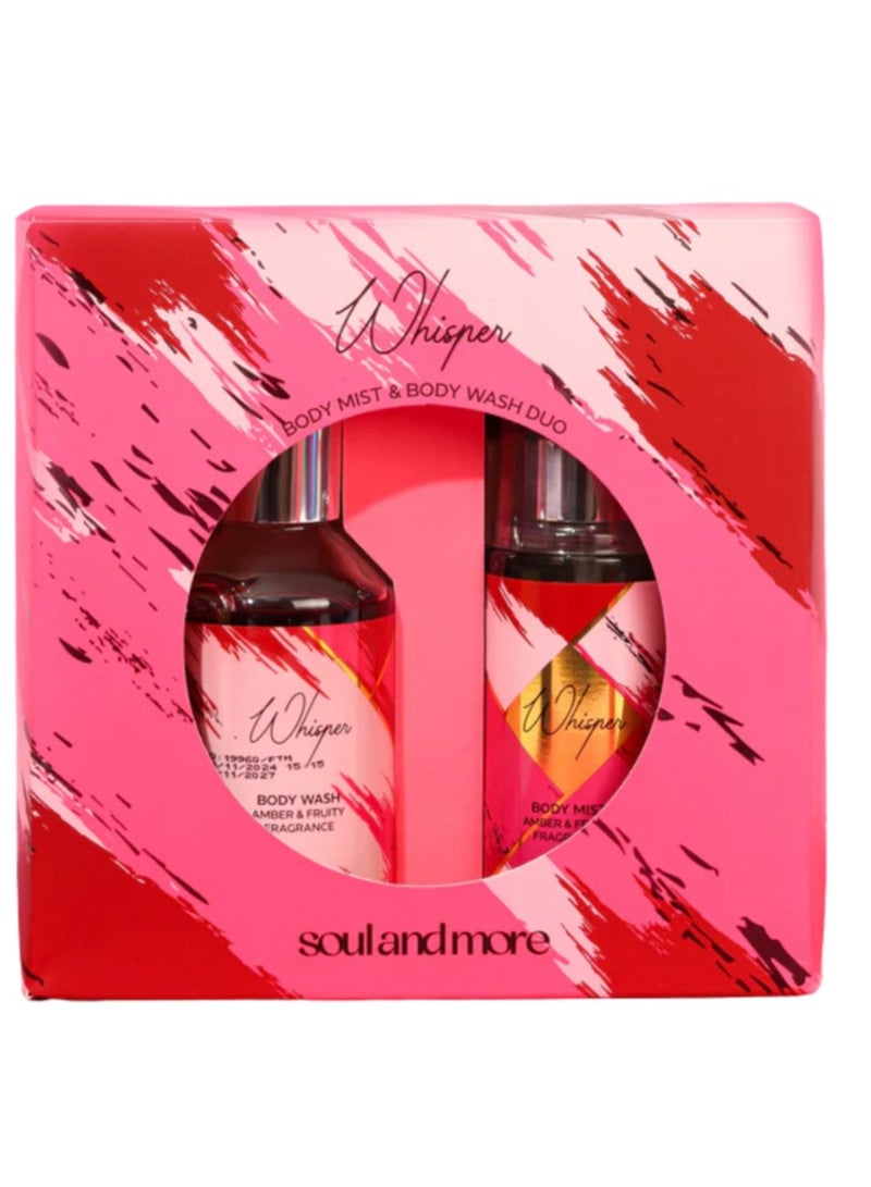 SOUL & MORE Soul and more Whisper set of 2 (body mist & shower gel)