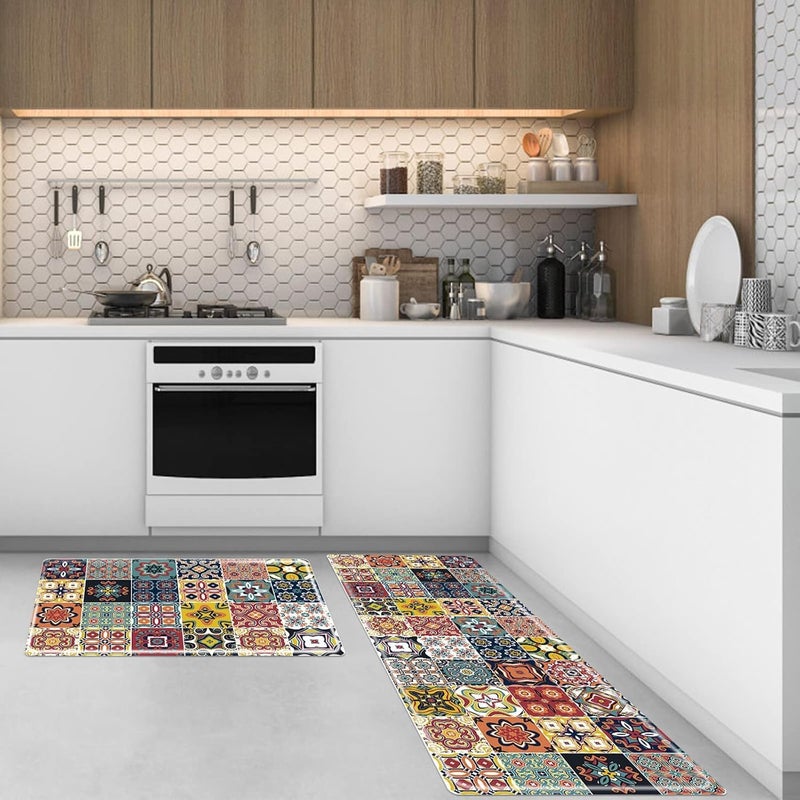 KRLZ Kitchen Mat Set of 2 Kitchen Rugs and Mats NonSkid Washable Kitchen Floor Mats for in Front of Sink Country Farmhouse Sunflower Kitchen Decor and Accessories - Image 4