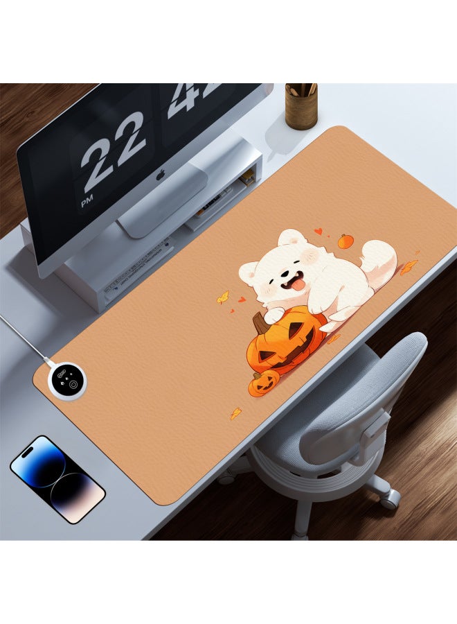 Loquat Funny Warm Table Mat Oversized Dirty-Resistant Mouse Pad Heating Pad Heating Hand Warmer Office Game Gift Pad-Color:400x900x2mm-Pattern:Heating Pad  1(5) - Image 3