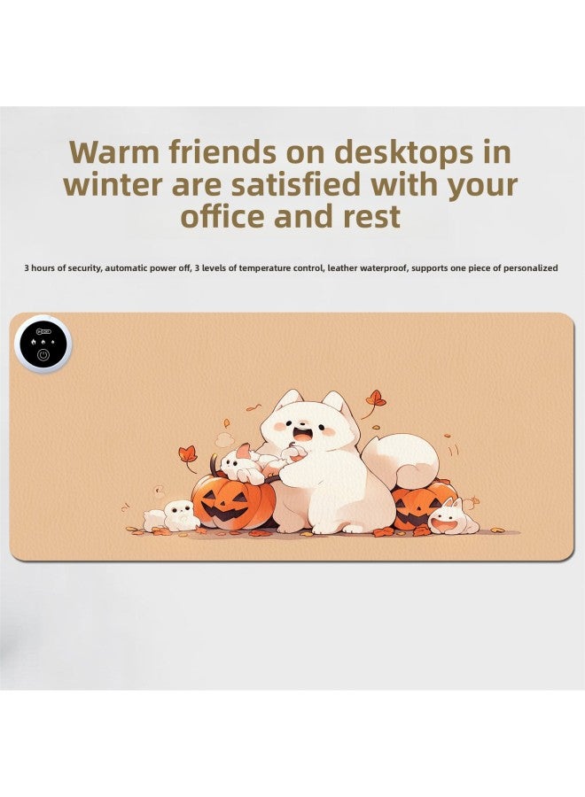 Loquat Funny Warm Table Mat Oversized Dirty-Resistant Mouse Pad Heating Pad Heating Hand Warmer Office Game Gift Pad-Color:400x900x2mm-Pattern:Heating Pad  1(5) - Image 4