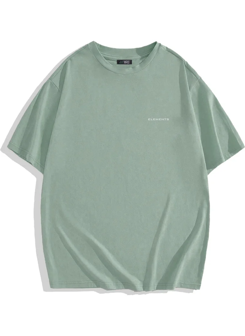 BRZ Collection Unisex Oversize Basic T-Shirt Gray Stone Color